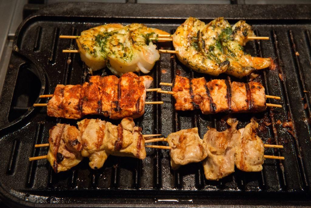 Coconut Curry Marinated Chicken Kabobs
