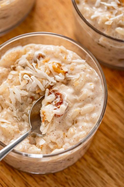 Coconut Long Grain Rice Pudding
