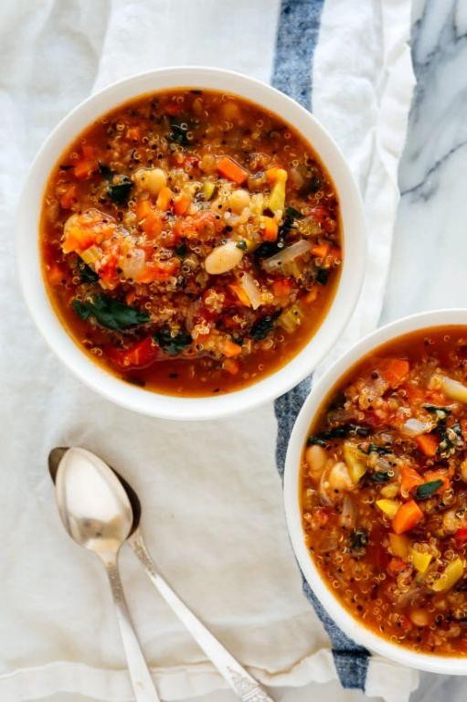Collard Greens and Quinoa Vegetable Soup