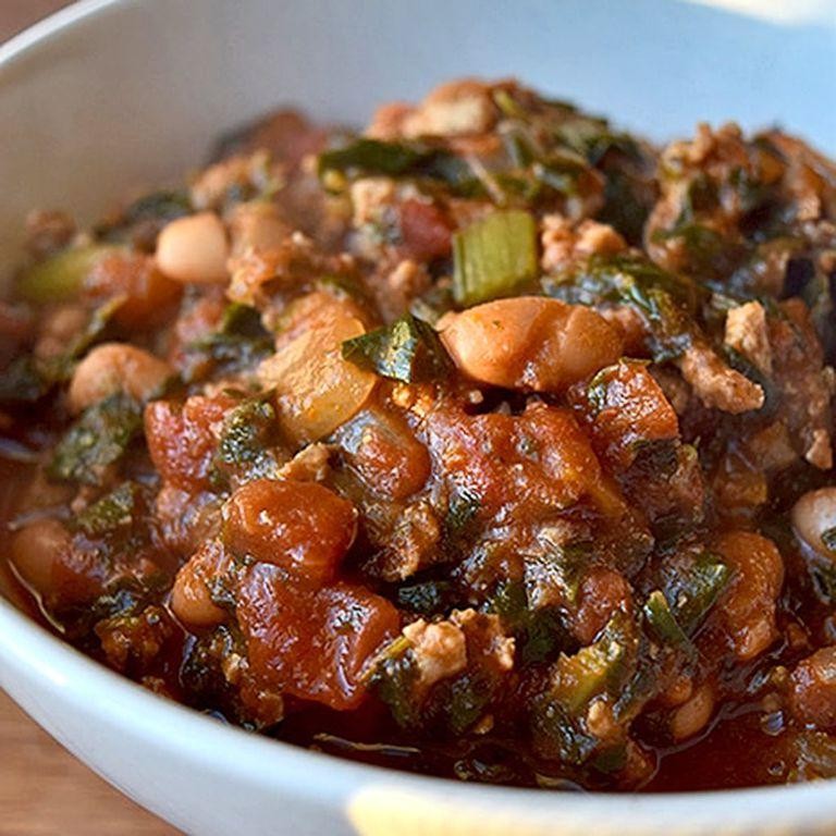 Collard Greens and Turkey Bean Chili