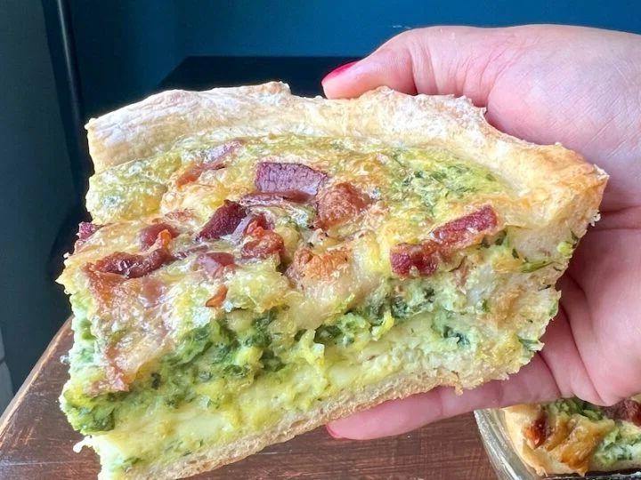 Cottage Cheese and Ham Quiche