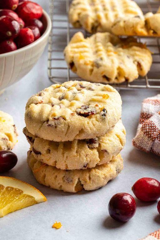 Cranberry Orange Zest Fat-Free Cookies