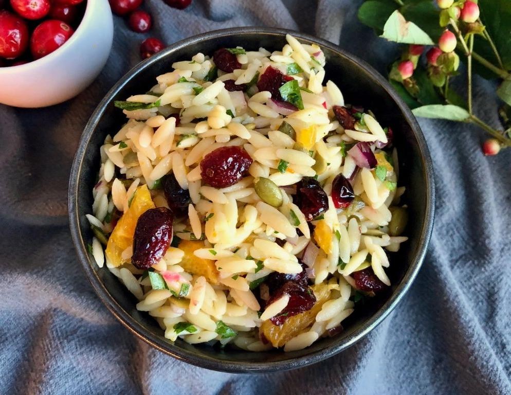 Cranberry and Almond Orzo Salad