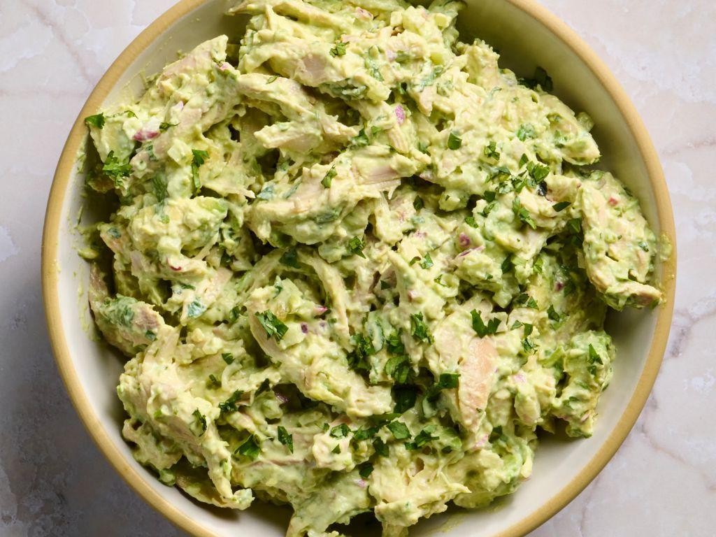 Creamy Avocado and Canned Chicken Salad