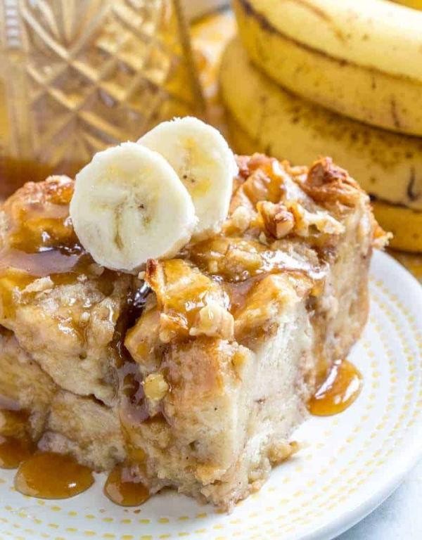 Creamy Bisquick Banana Bread Pudding