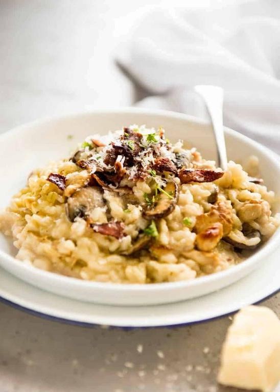 Creamy Chicken Mushroom Risotto