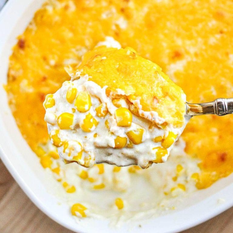 Creamy Cornbread Casserole with Cream Cheese