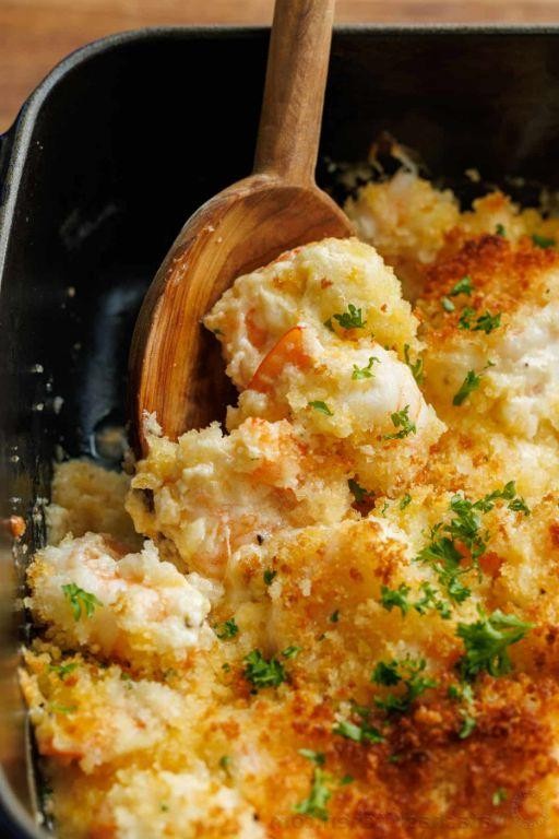 Creamy Garlic Shrimp Casserole