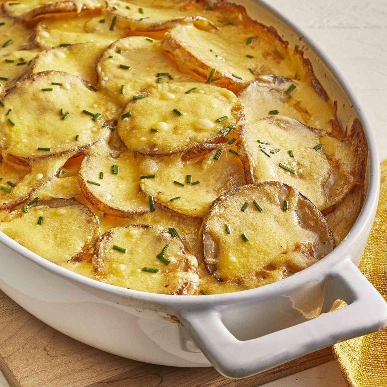 Creamy Golden Potato Gratin