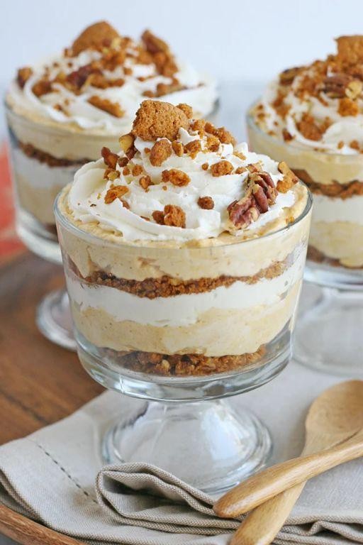 Creamy Pumpkin Mousse Trifle