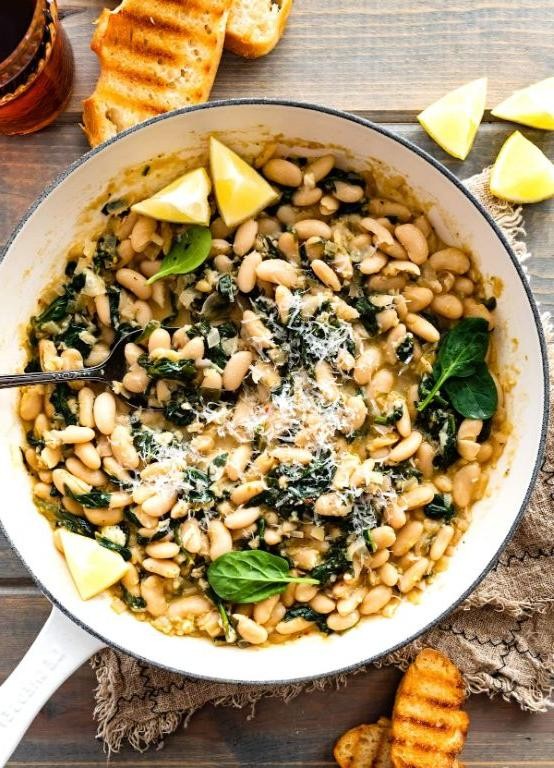 Creamy White Bean and Spinach Stew