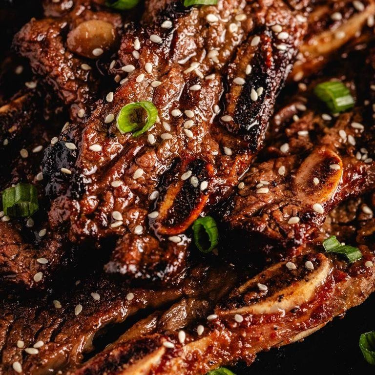 Crispy Korean BBQ Grilled Ribs