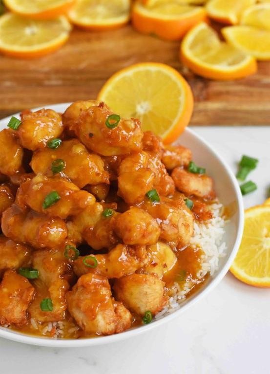Crispy Orange Chicken with Zesty Sauce