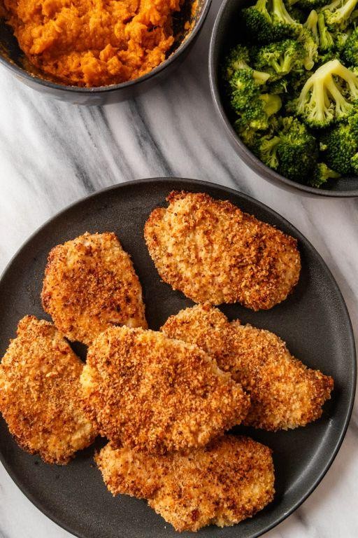 Crispy Oven Fried Pork Chops