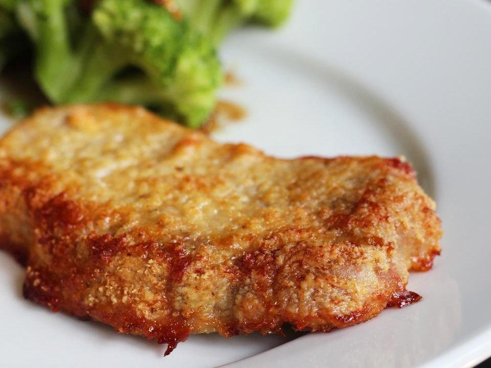 Crispy Parmesan Crusted Pork Chops