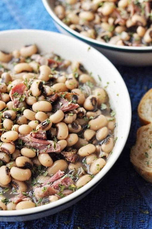 Crock Pot Black-Eyed Peas and Ham