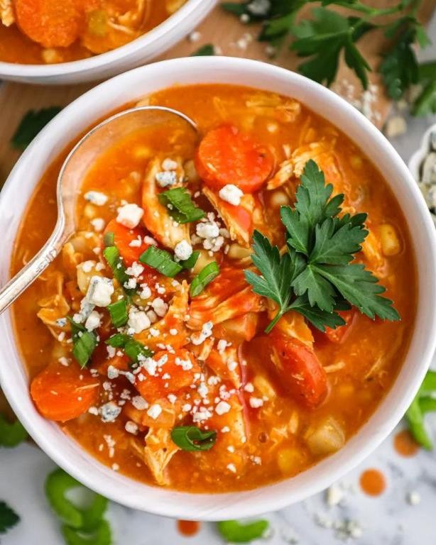 Crock Pot Buffalo Chicken Soup