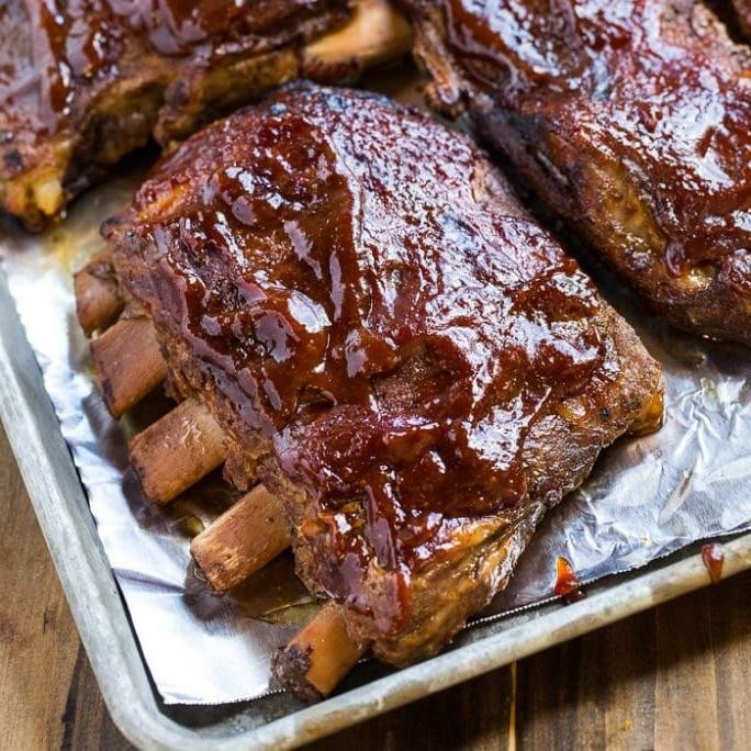 Crock Pot Sweet and Spicy Southern BBQ Ribs