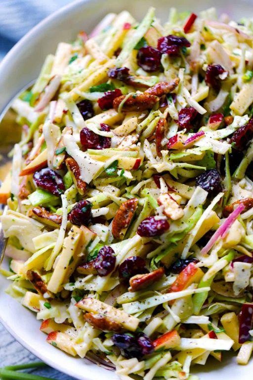 Crunchy Apple Coleslaw with Nuts