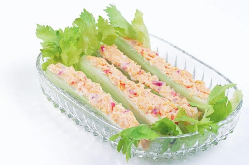 Curried Chicken Stuffed Celery