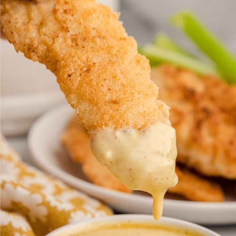 Dairy-Free Chicken Tenders with Honey Mustard