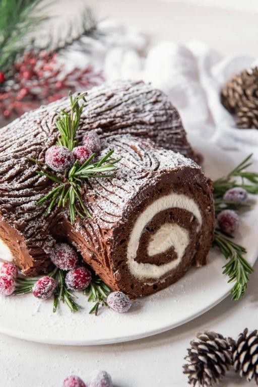 Decadent Buche de Noel with Buttercream