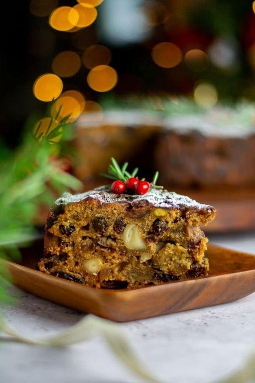 Delightful Rum-Soaked Fruitcake