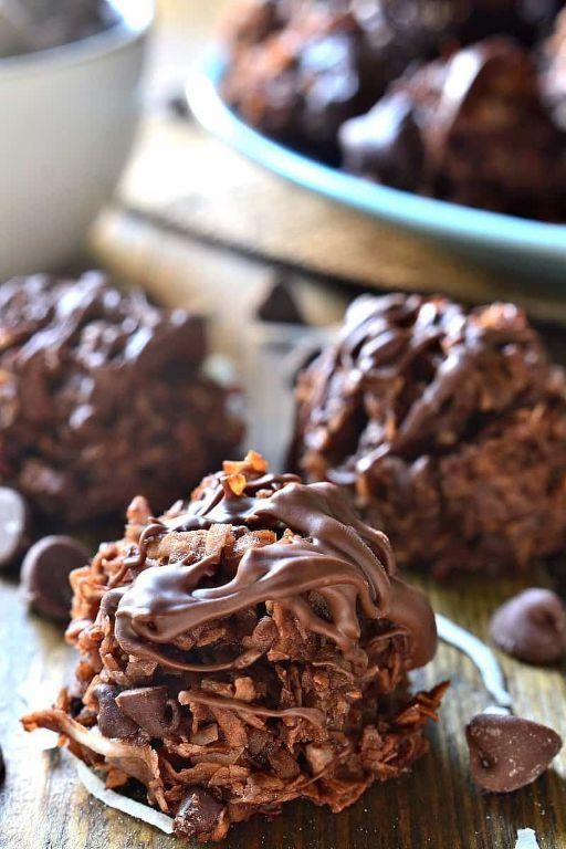 Double Chocolate Coconut Macaroons