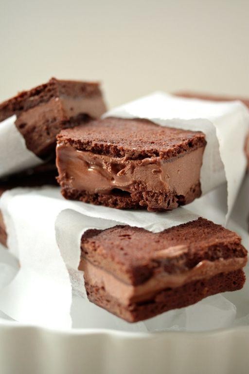 Double Chocolate Fudge Brownie Sandwich