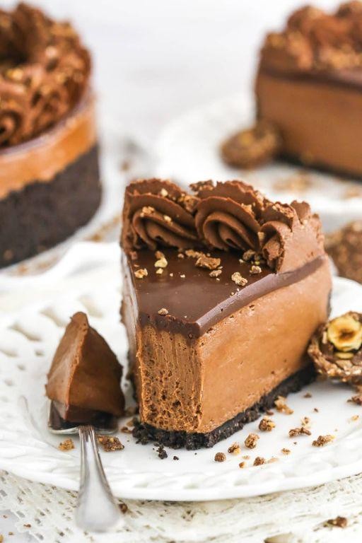 Easy No-Bake Nutella Cheesecake