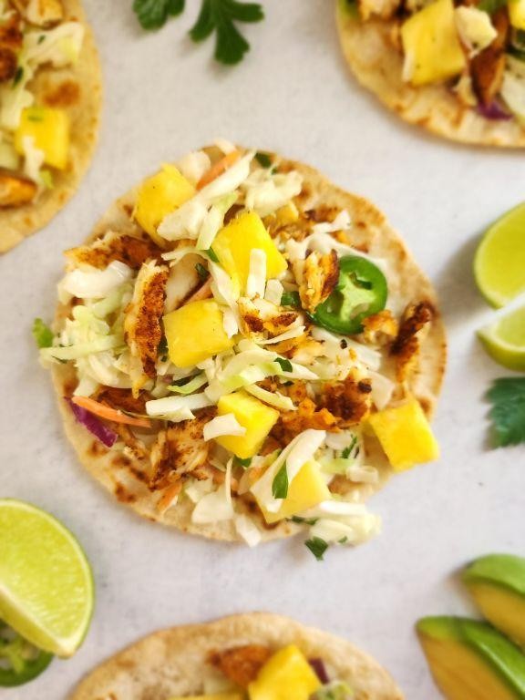 Easy Sea Bass Tacos with Pineapple Salsa