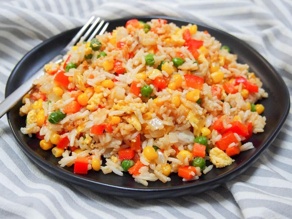 Egg Fried Rice with Vegetables