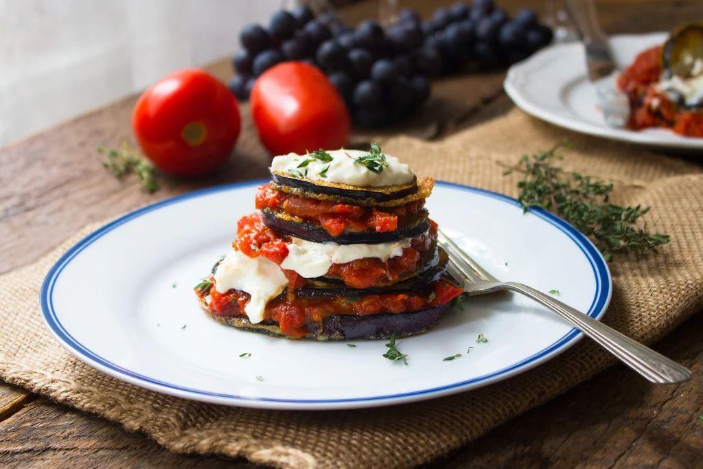 Eggplant Parmesan with Burrata