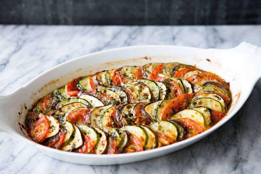 Eggplant and Tomato Gratin