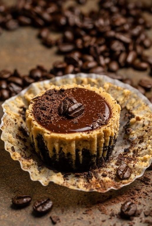Espresso Mini Cheesecakes