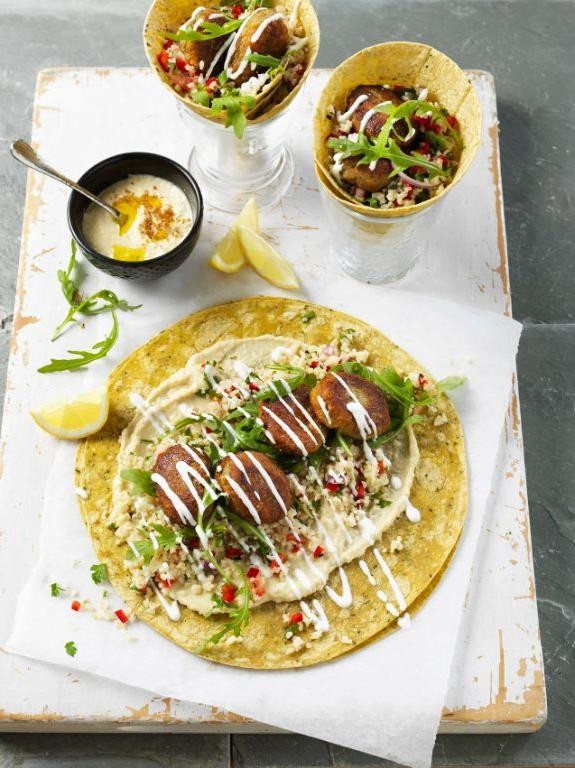 Falafel and Tabbouleh Wrap