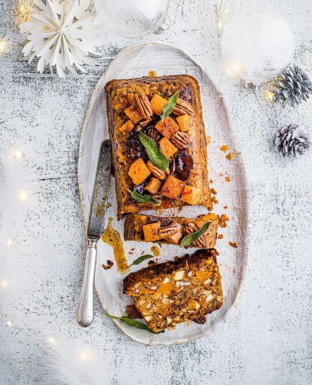 Festive Nut Roast with Caramelized Onions