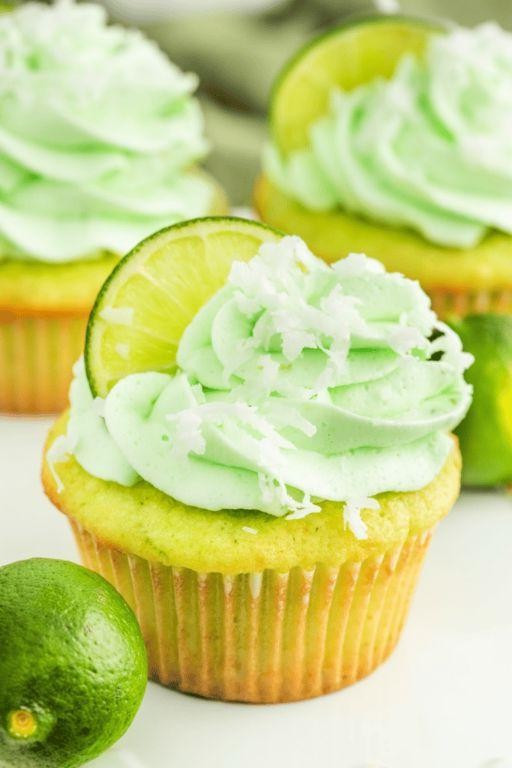 Fluffy Coconut Lime Cupcakes