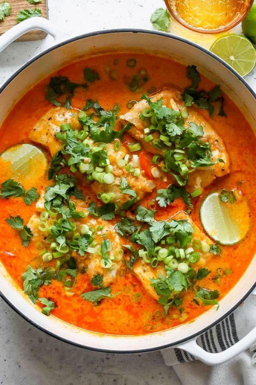 Frozen Cod Curry with Coconut Milk