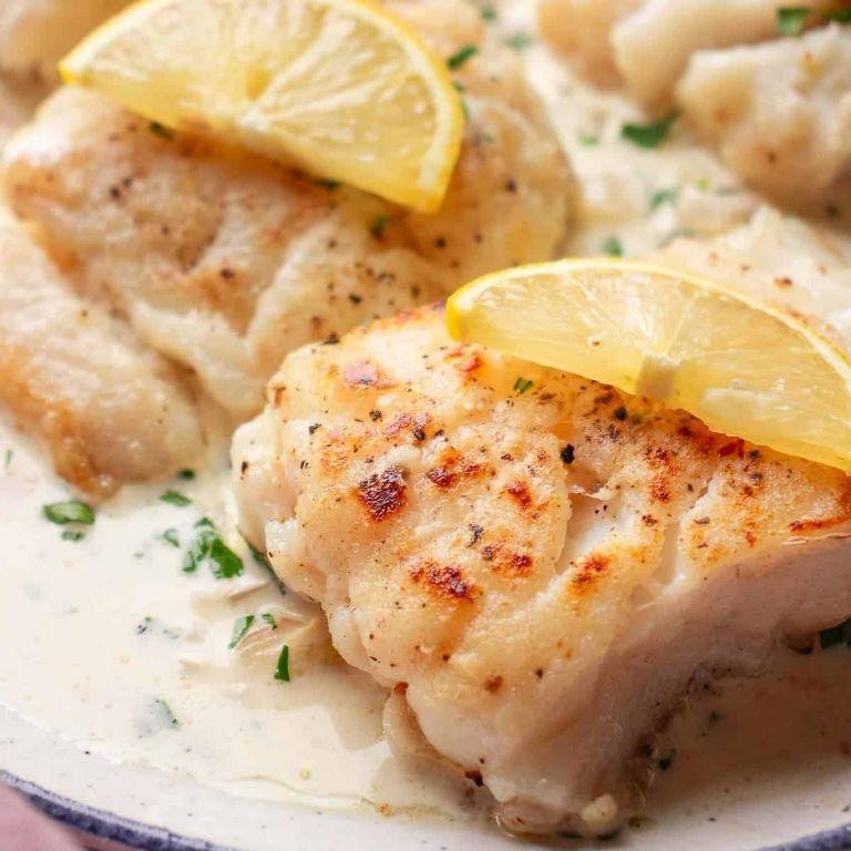 Frozen Cod in White Wine Sauce