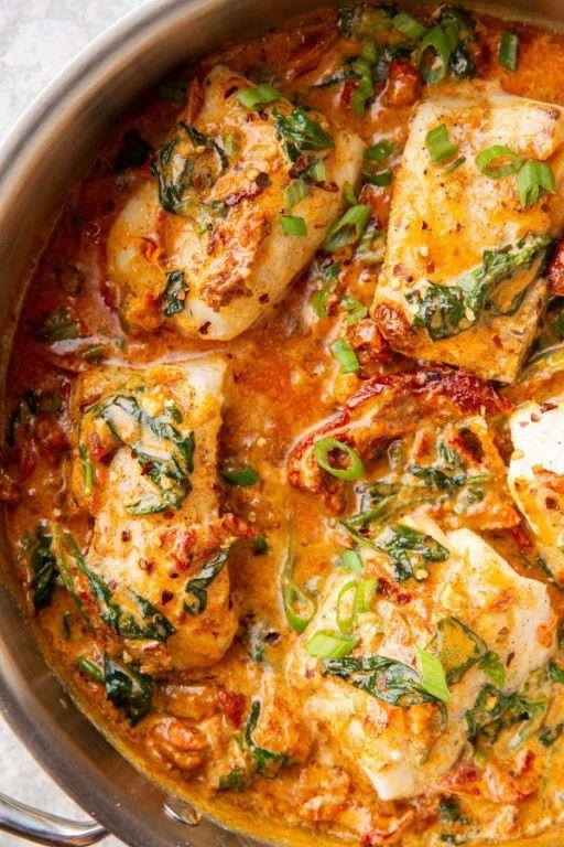 Frozen Cod with Sun-Dried Tomatoes