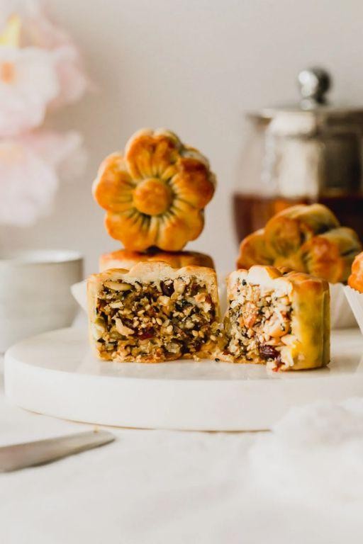 Fruit and Nut Moon Cake Medley