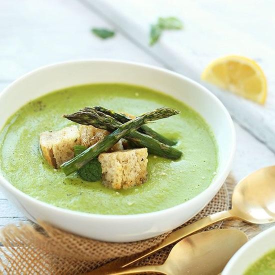 Garden Pea and Asparagus Soup
