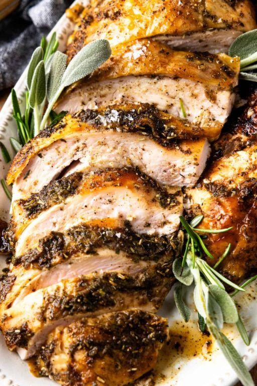 Garlic Butter Smoked Turkey Breast