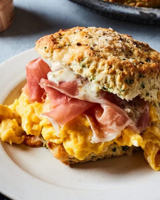 Garlic Herb Biscuits with Parmesan