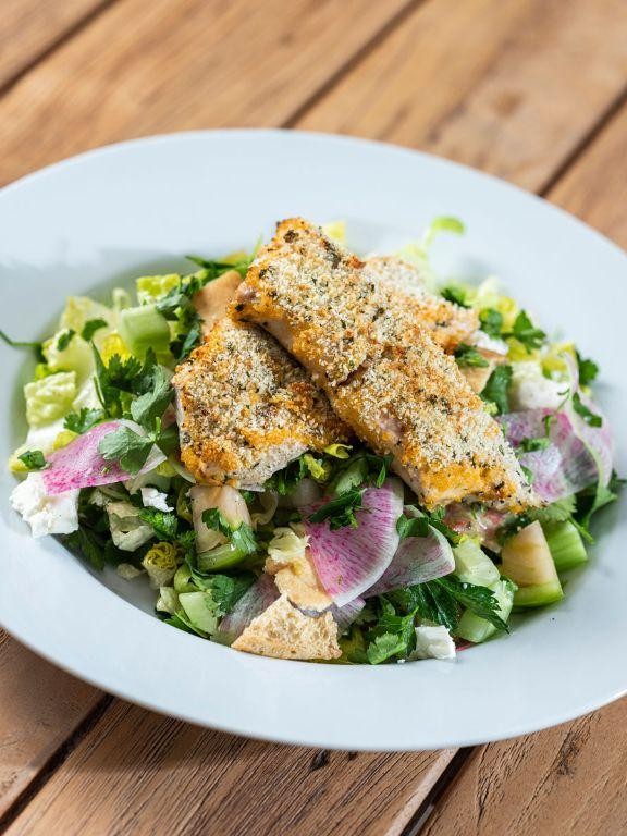 Garlic Herb Crusted Mahi Mahi