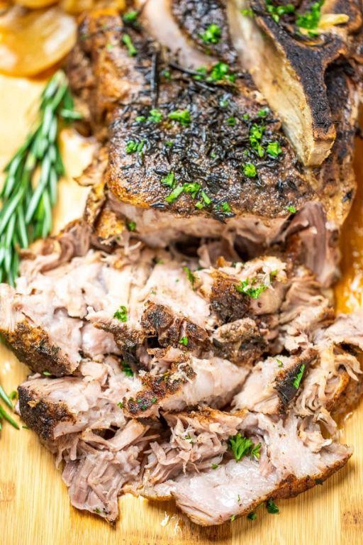 Garlic Rosemary Slow Cooker Pork Roast