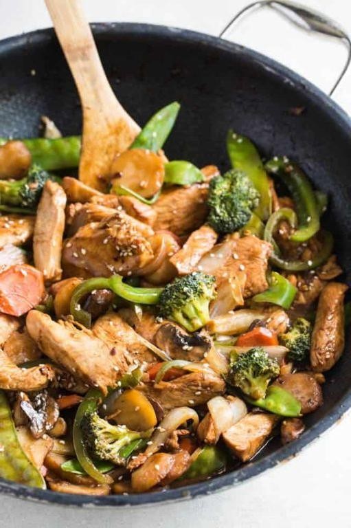 Garlic Sesame Stir Fry Chicken