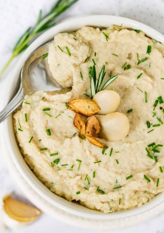 Garlicky Butter Bean Mash with Herbs