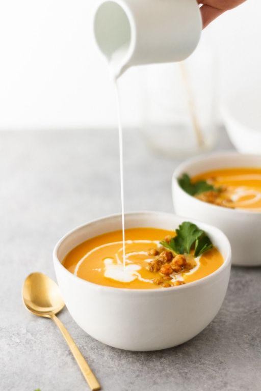 Ginger Carrot and Coconut Milk Soup